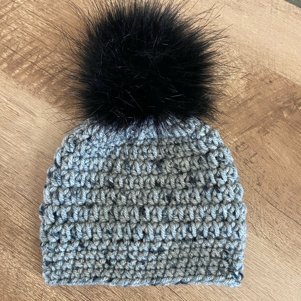 Newborn Grey Baby Beanie